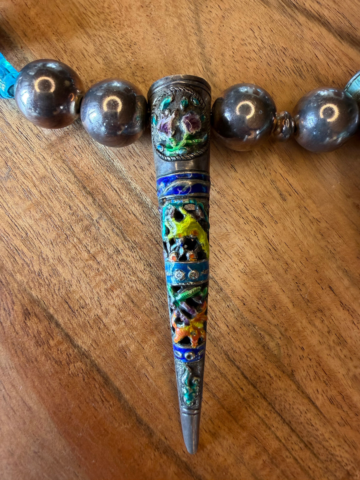 Silver & Glass Necklace