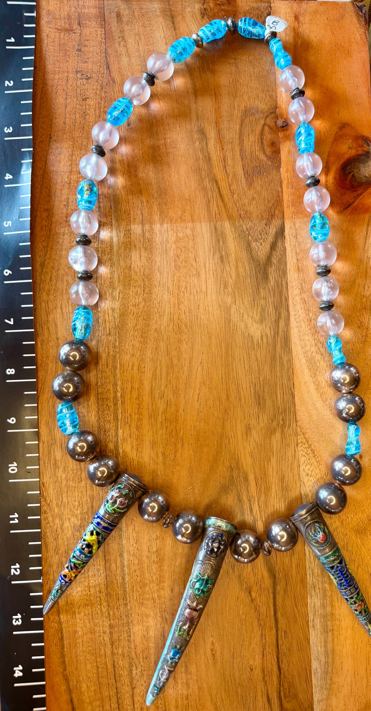 Silver & Glass Necklace