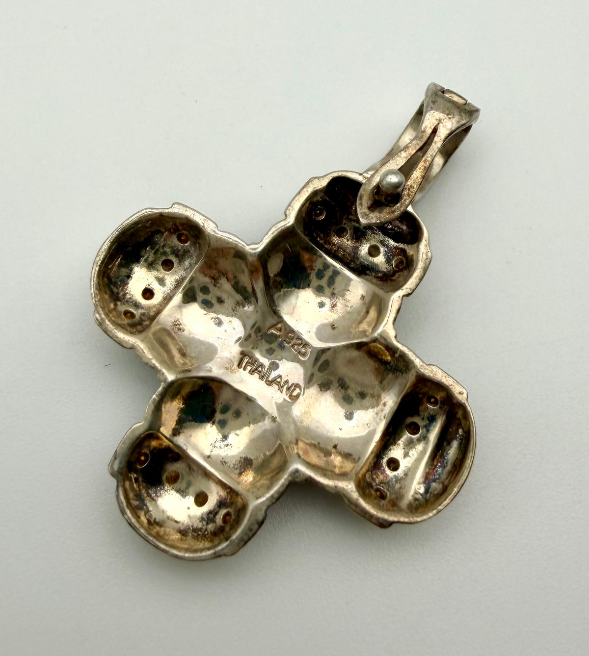 Sterling Silver Marcasite Cross
