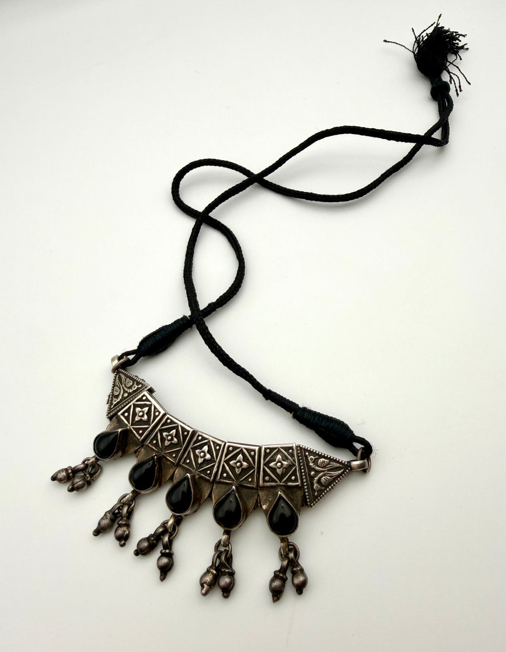 Sterling Silver & Onyx Necklace