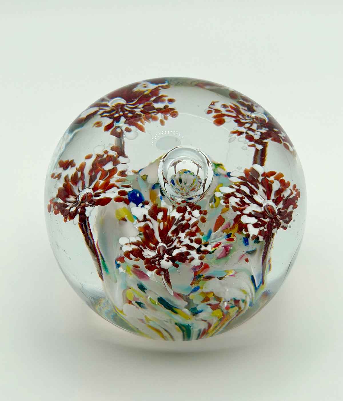 Signed Blown Glass Paper Weight