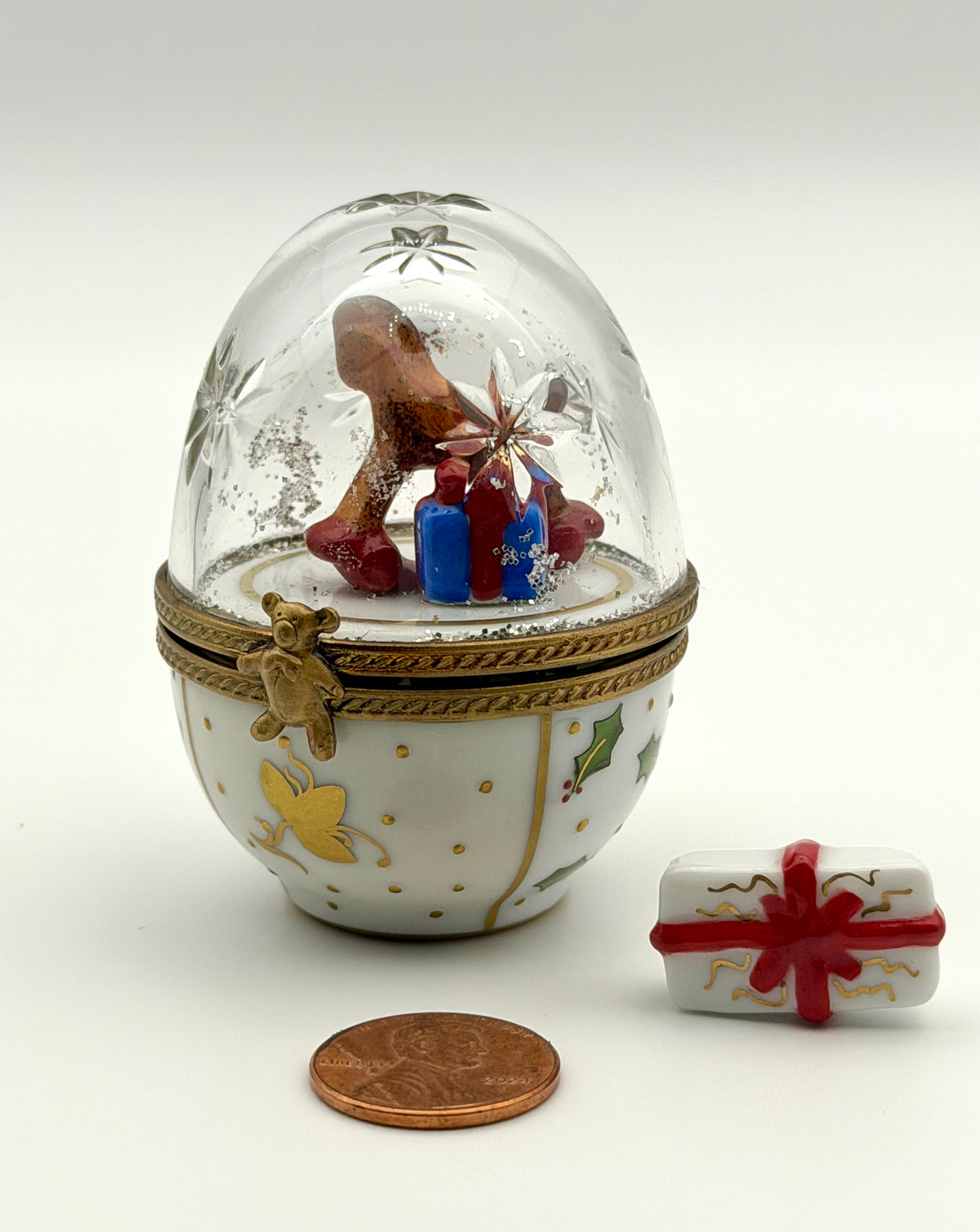 Limoges “Christmas Egg” Box