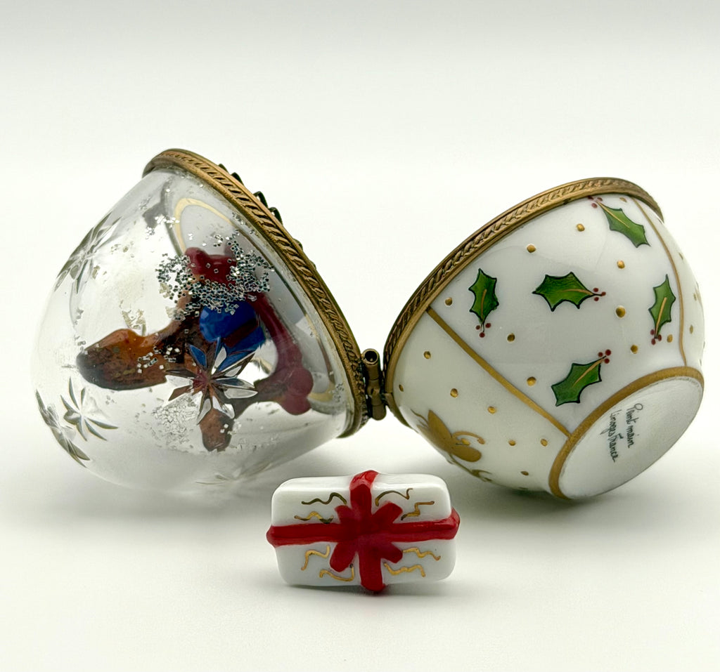 Limoges “Christmas Egg” Box