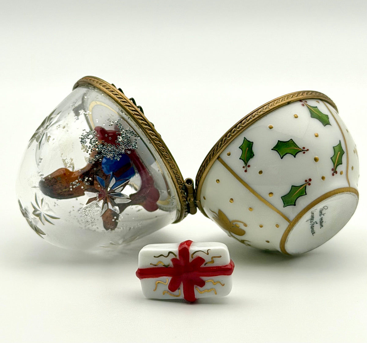 Limoges “Christmas Egg” Box