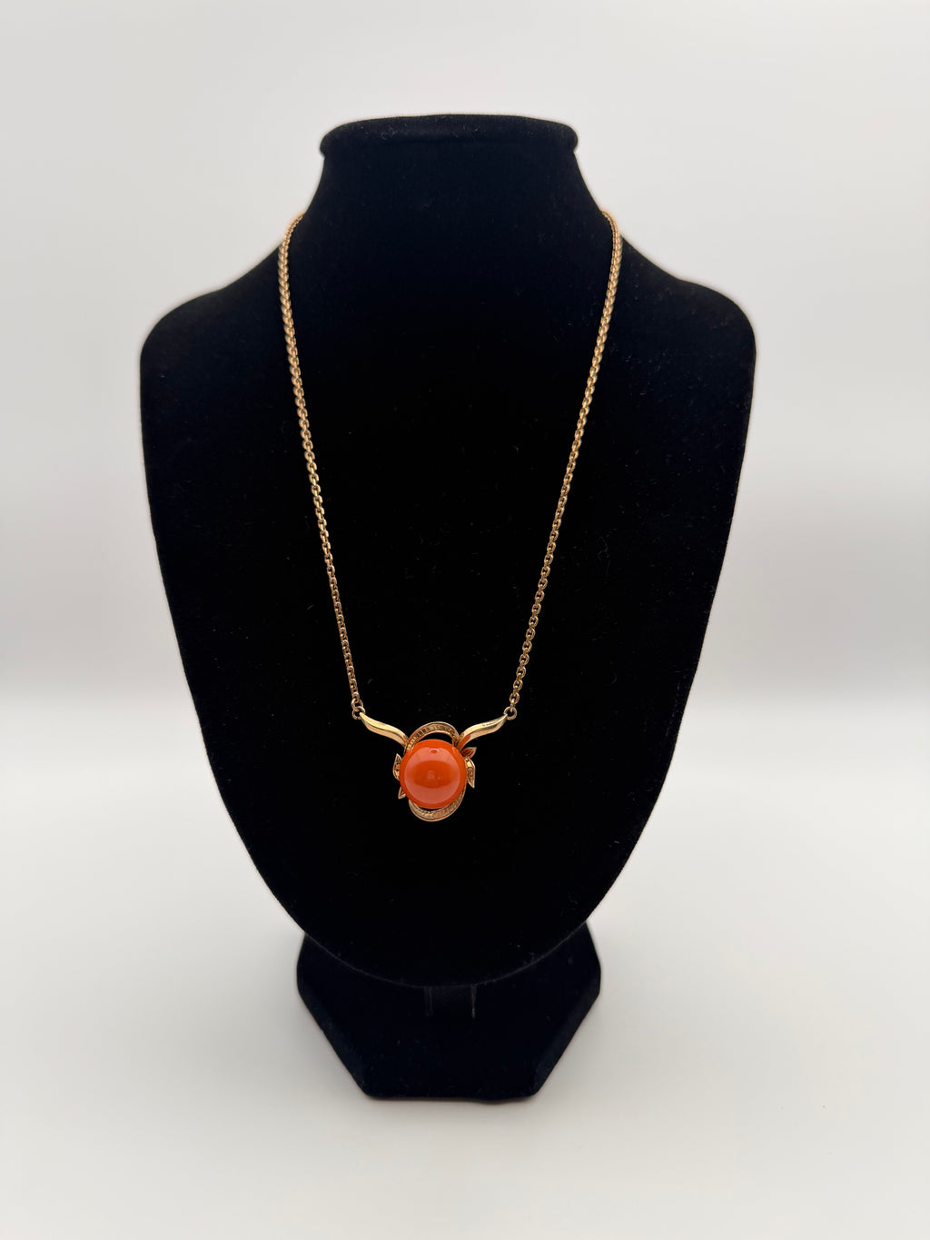 14 KT Rose Gold Necklace with Coral