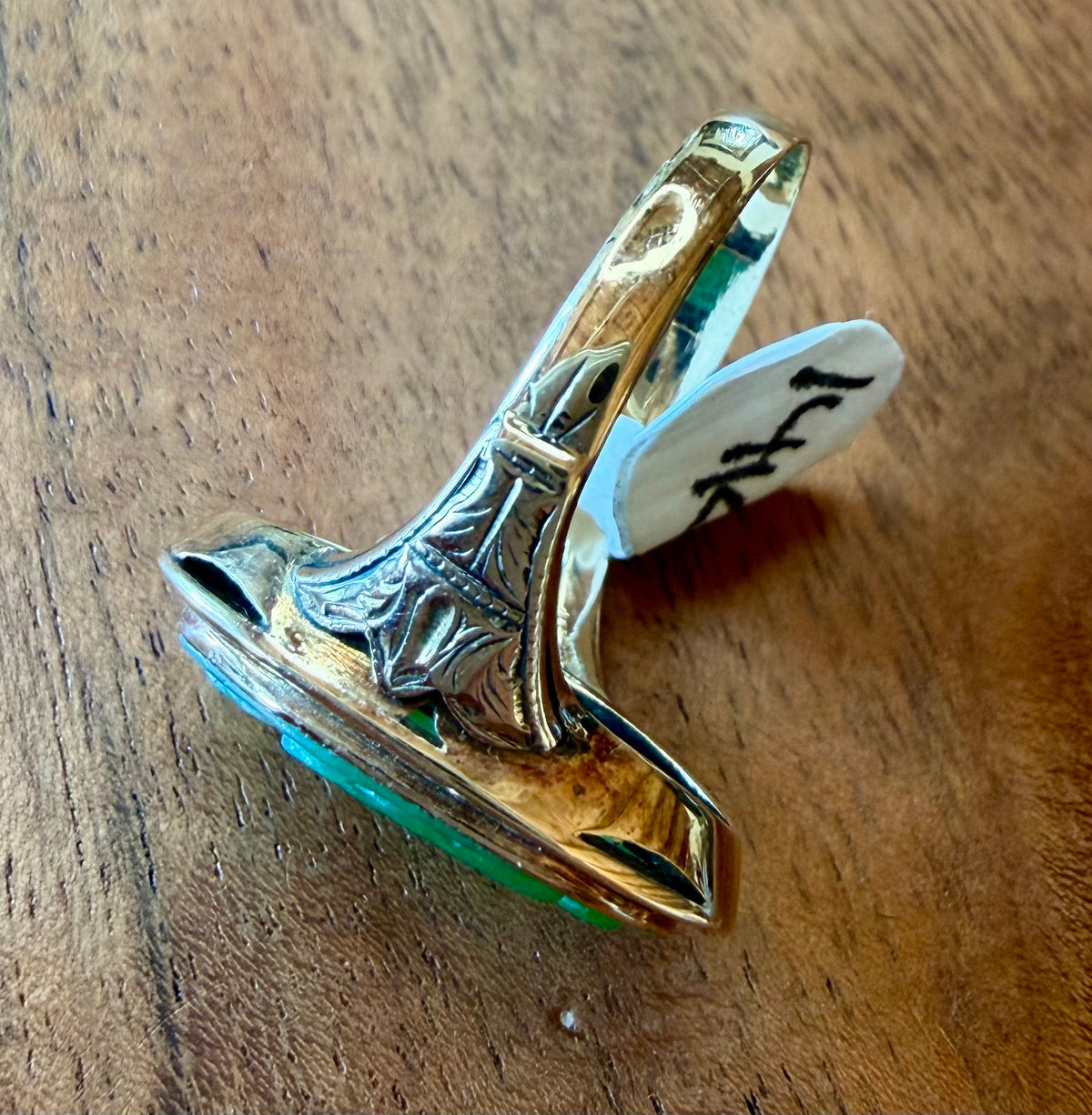 14K Gold & Jade Ring