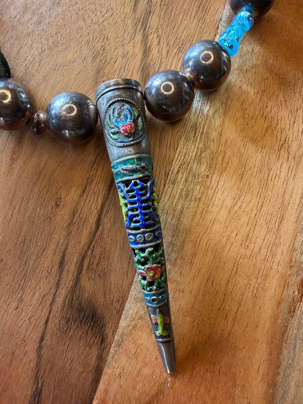 Silver & Glass Necklace