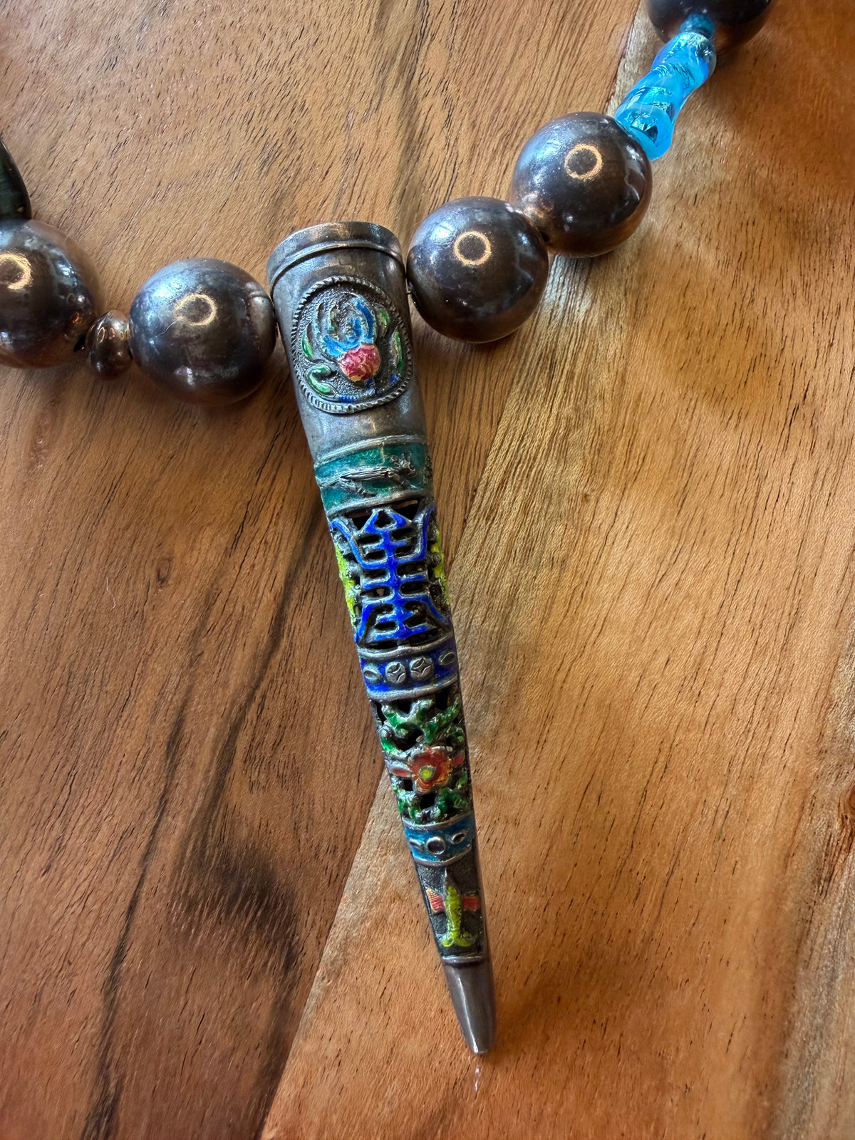 Silver & Glass Necklace