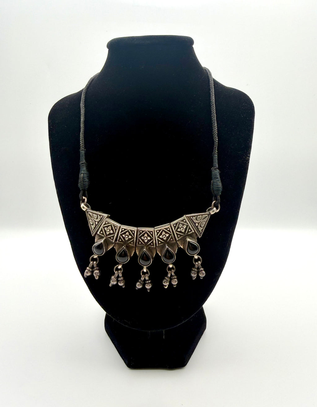 Sterling Silver & Onyx Necklace
