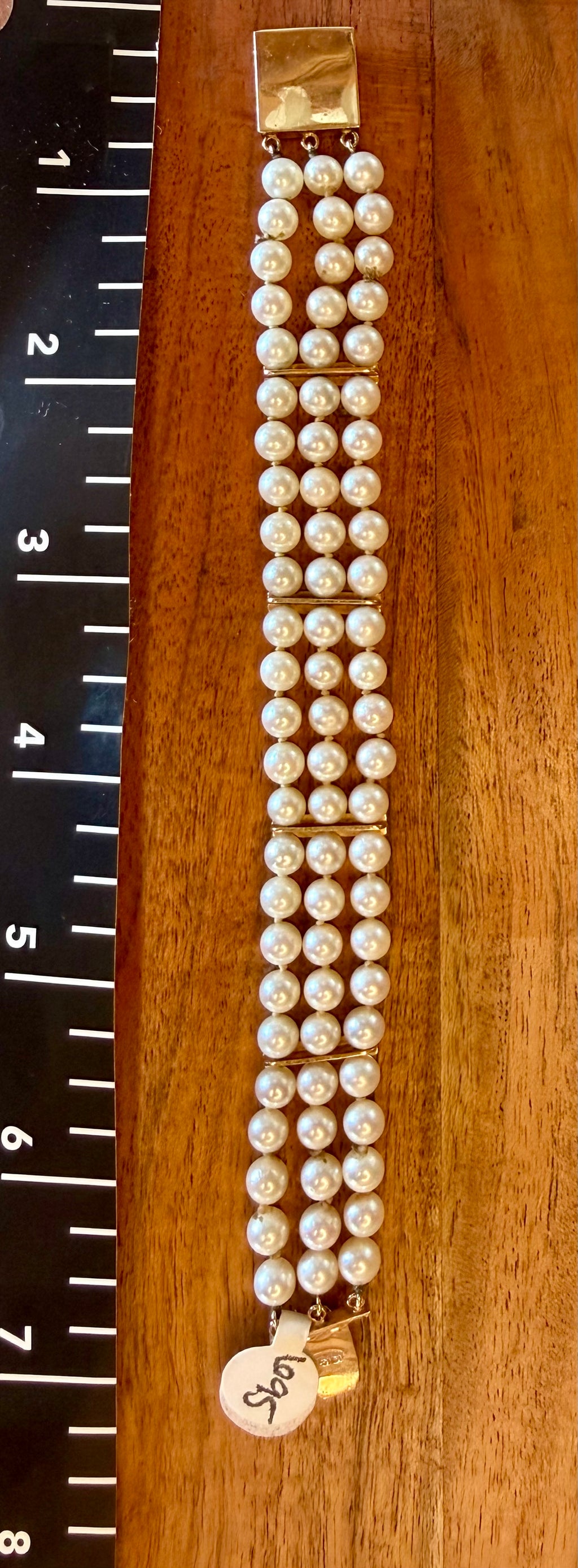 14K Gold Pearl Bracelet