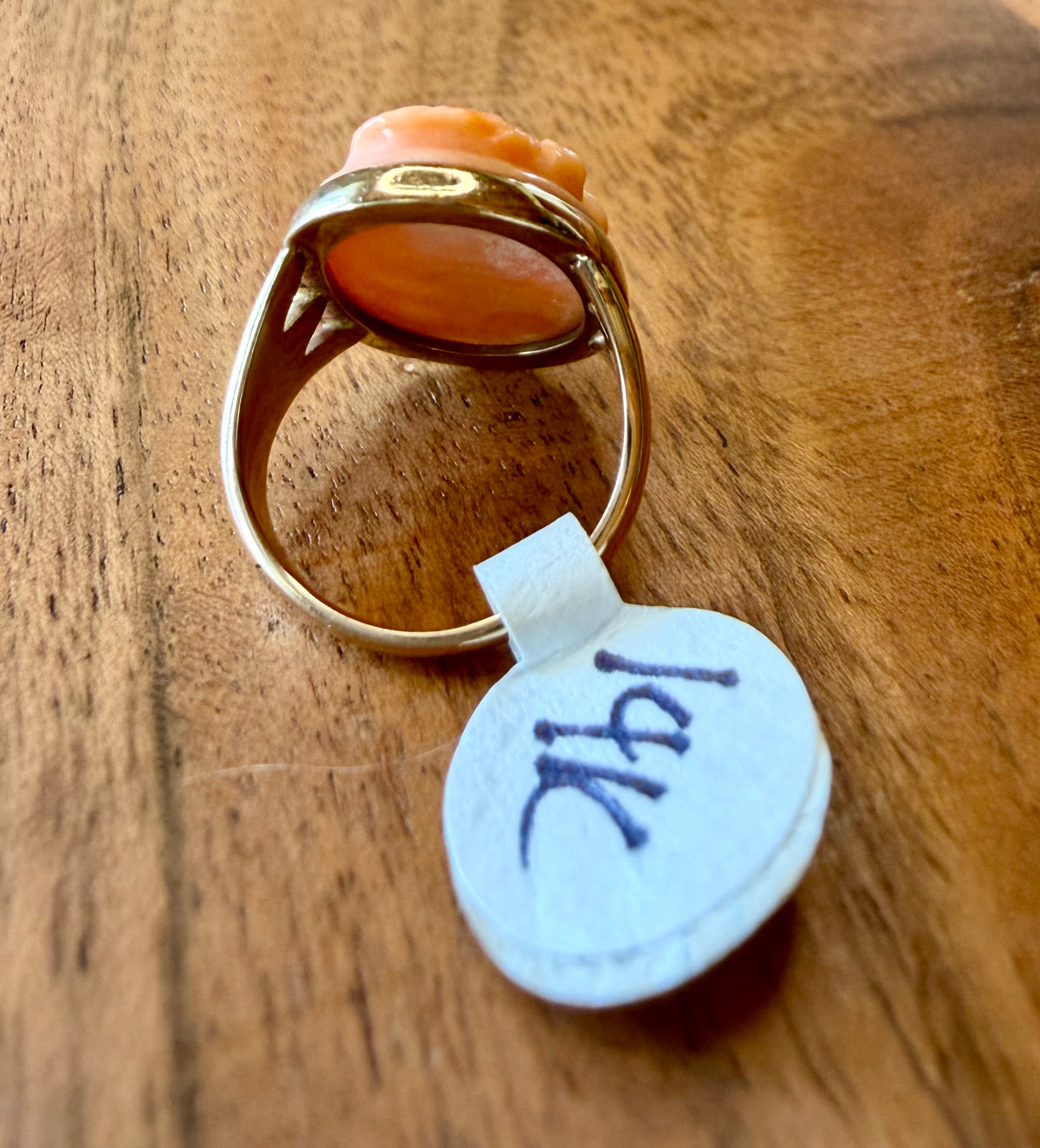 14K Gold Cameo Ring