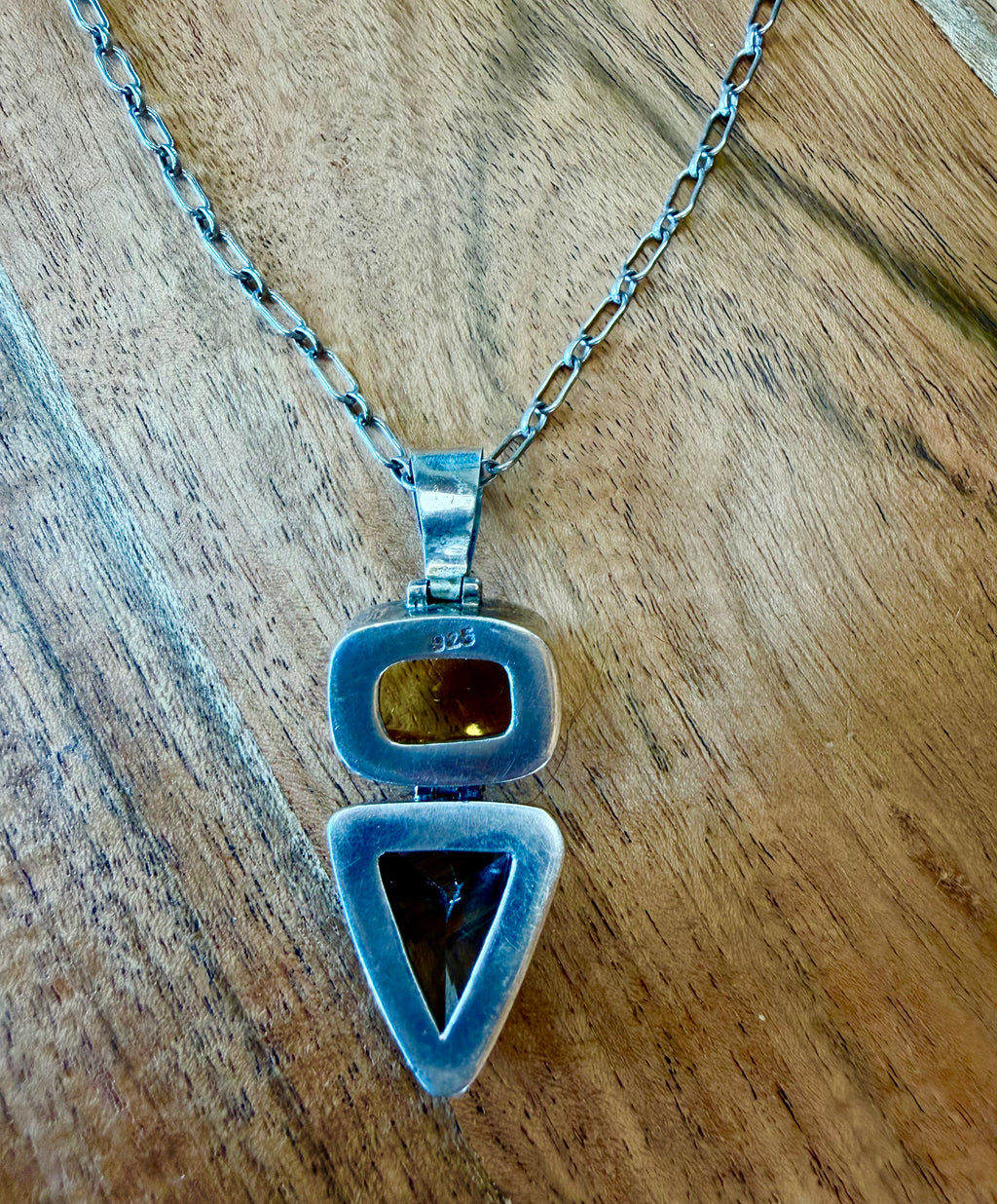 Silver Quartz Necklace / Chain
