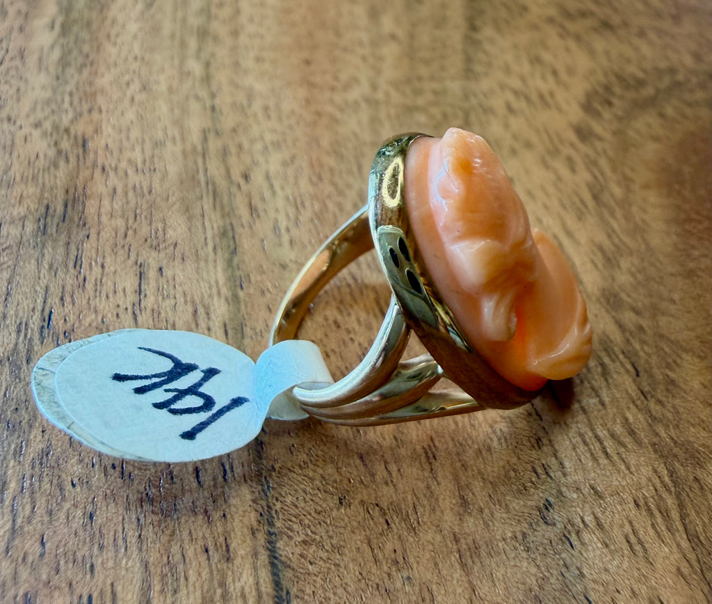 14K Gold Cameo Ring
