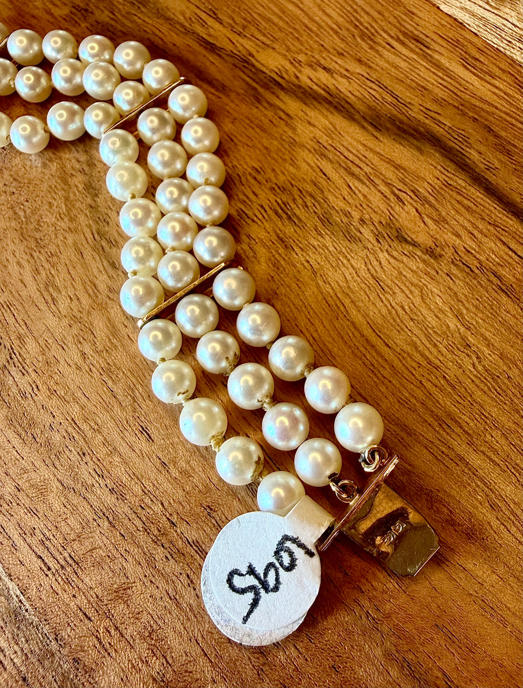 14K Gold Pearl Bracelet