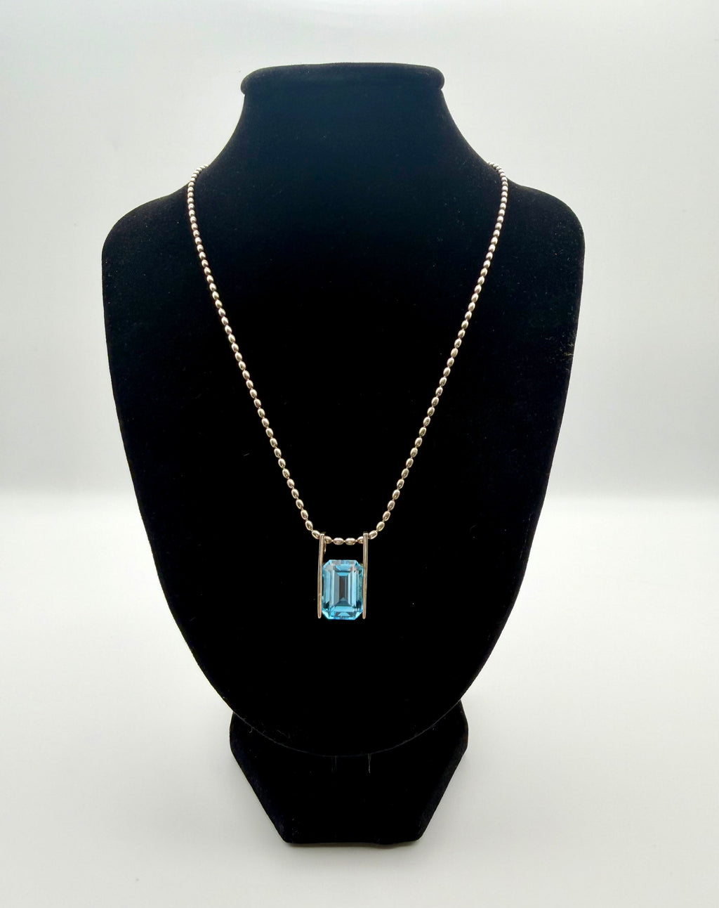 Sterling Silver & Topaz Necklace