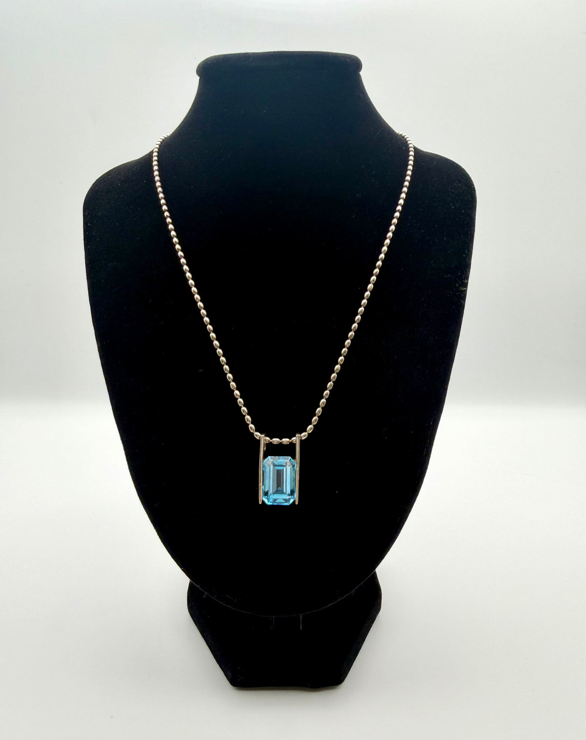 Sterling Silver & Topaz Necklace