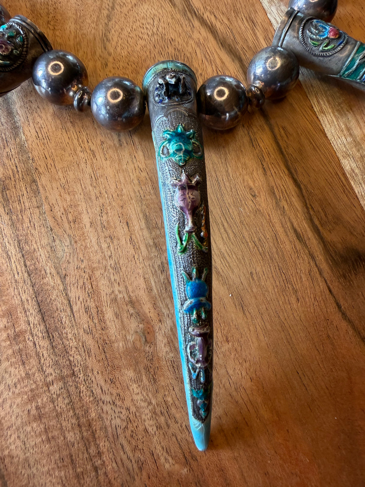 Silver & Glass Necklace