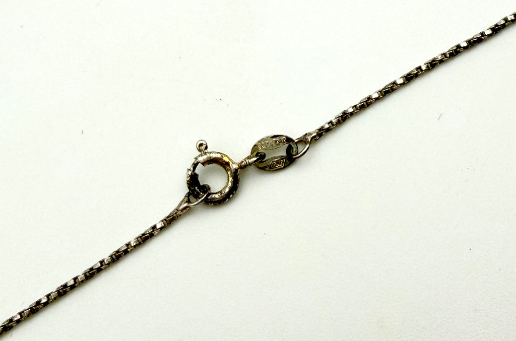Sterling Silver Cross with White Topaz from Italy