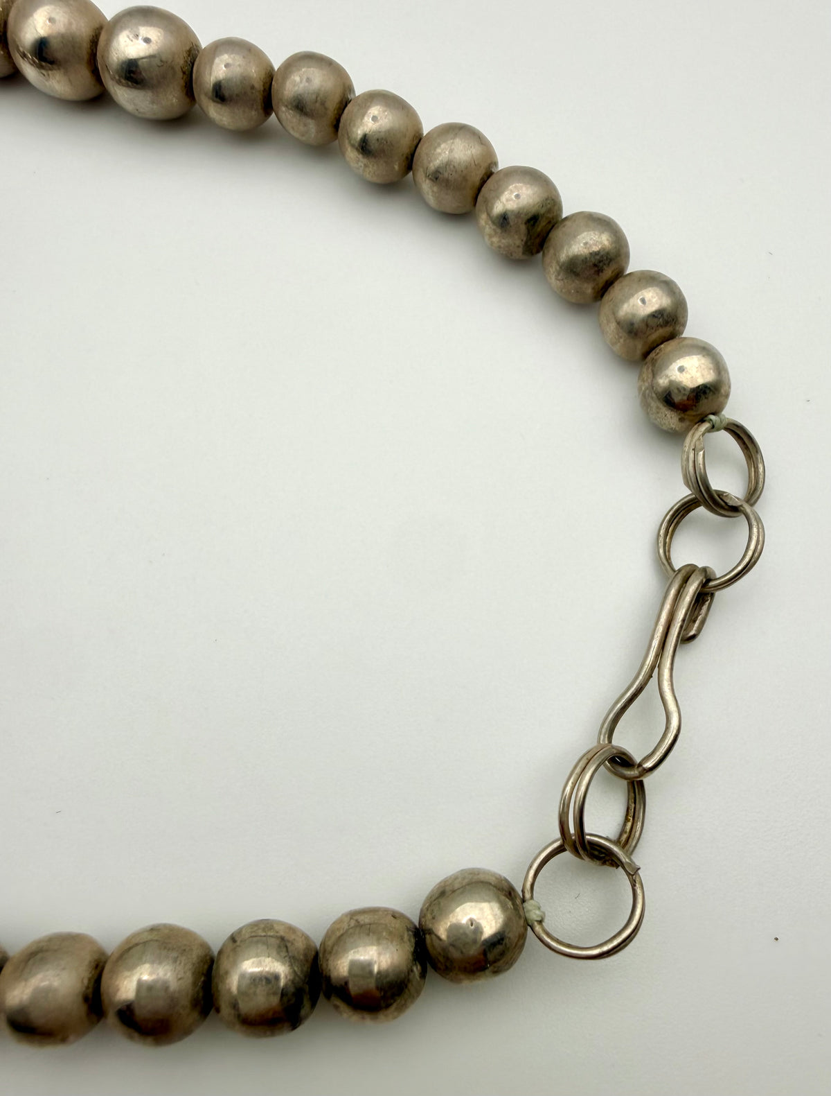 Sterling Silver Navajo “Pearl” Necklace