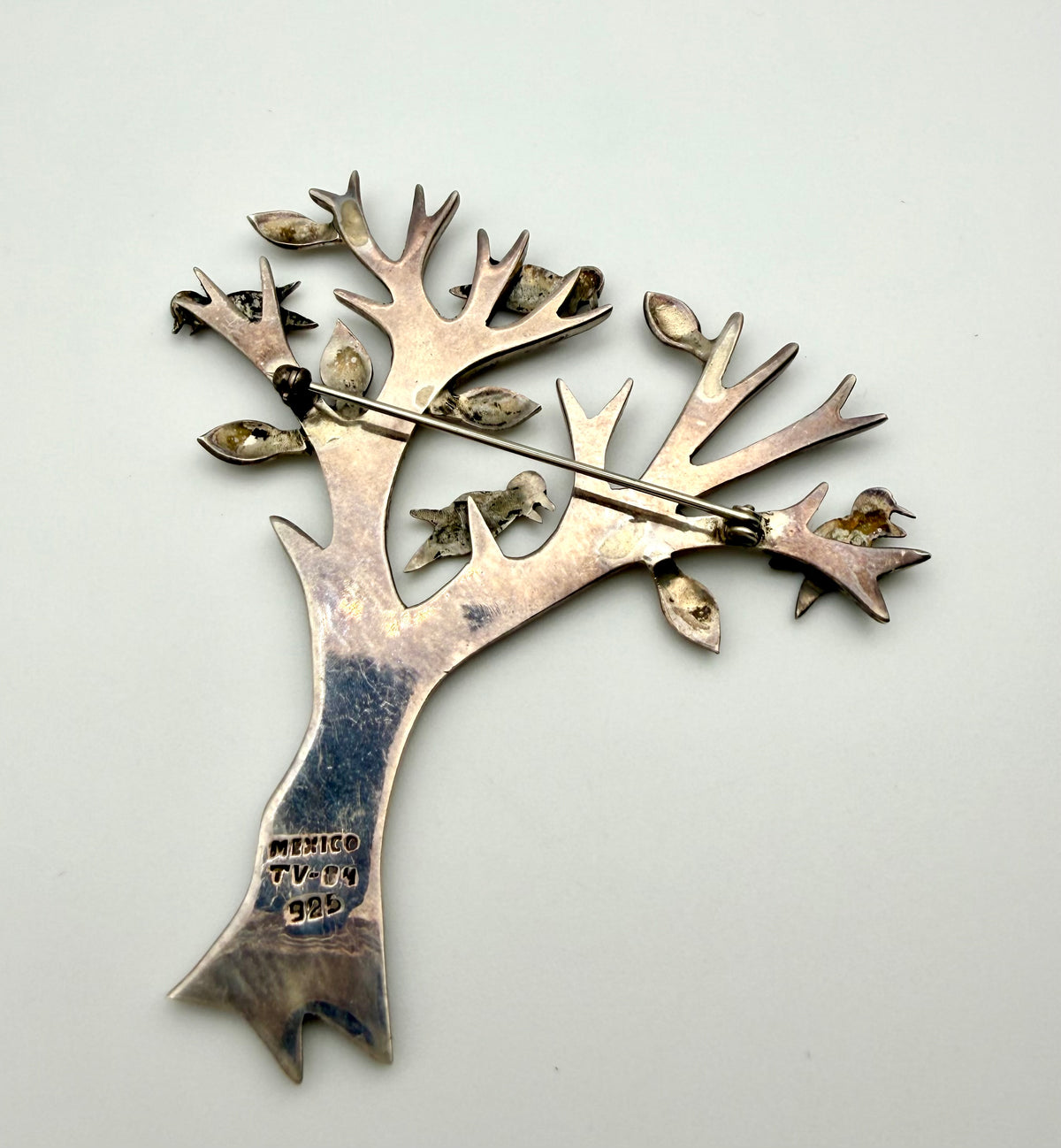 Sterling Silver Tree Of Life Brooch