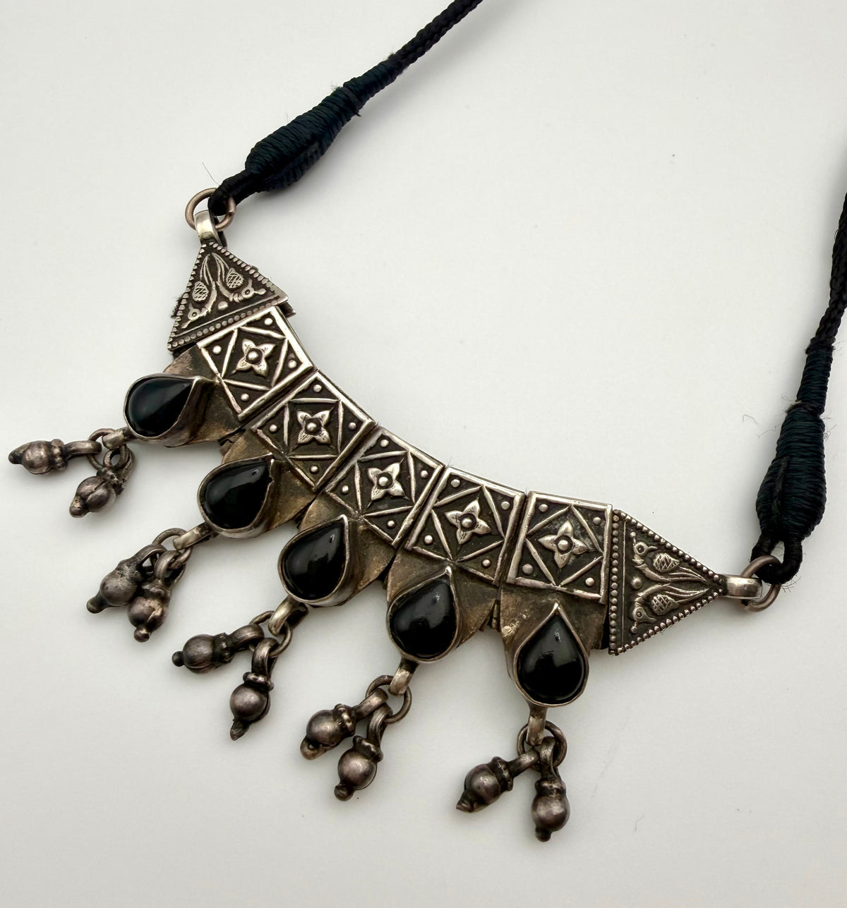 Sterling Silver & Onyx Necklace