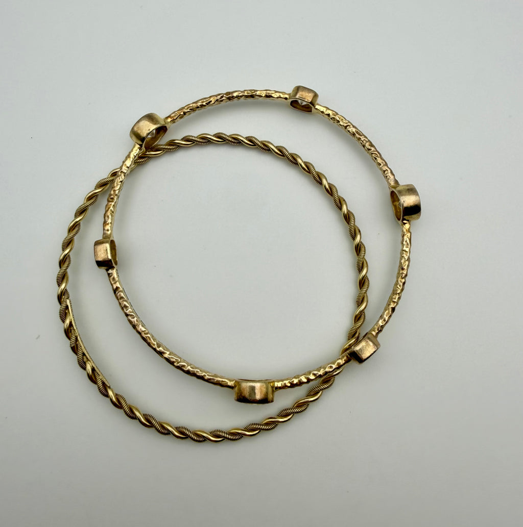 Sterling Silver Bangle Lot of 2