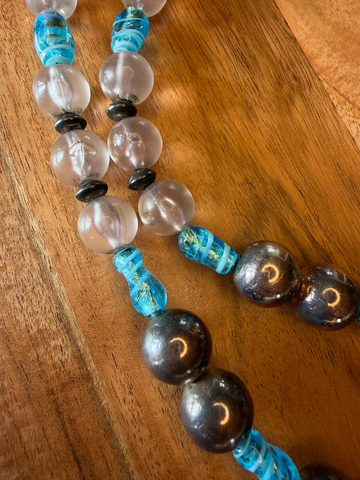 Silver & Glass Necklace