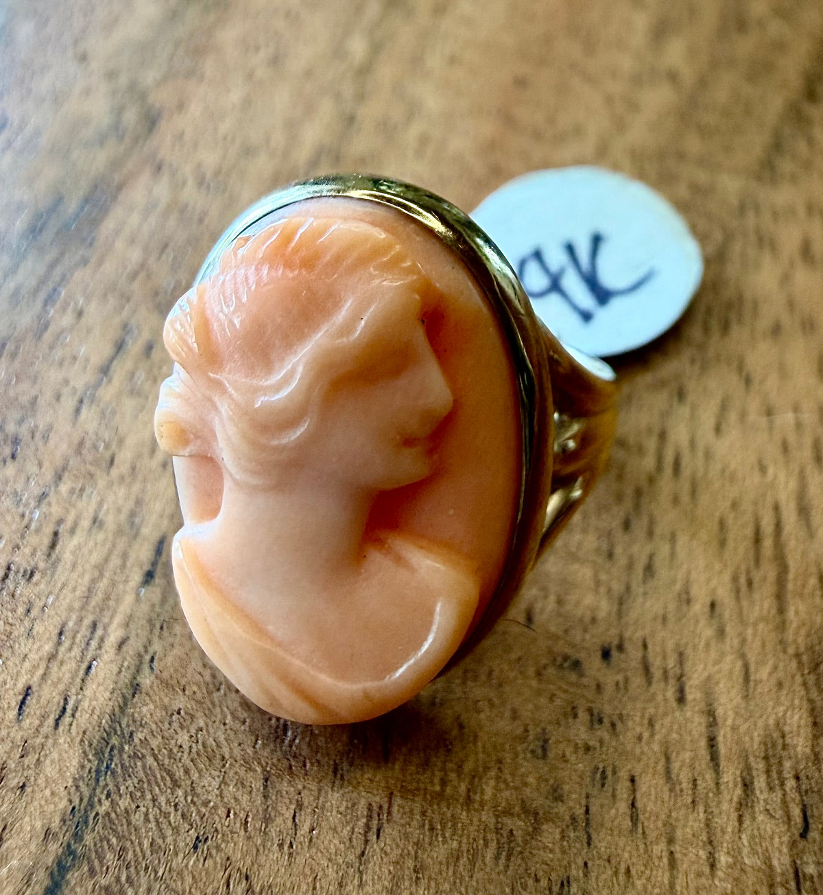 14K Gold Cameo Ring