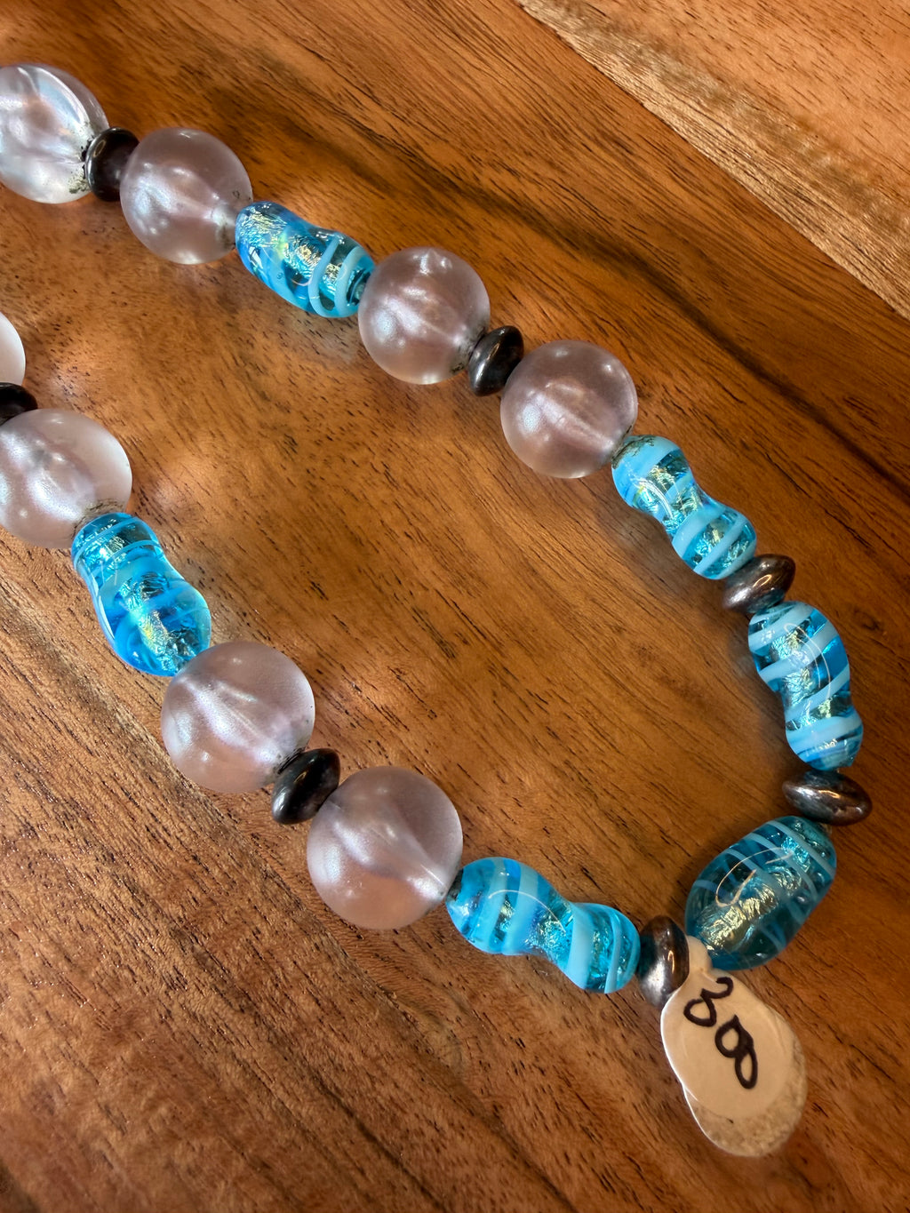 Silver & Glass Necklace