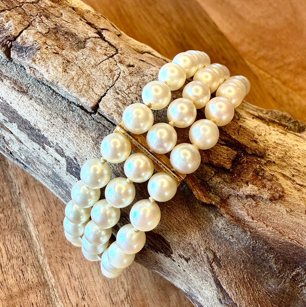 14K Gold Pearl Bracelet