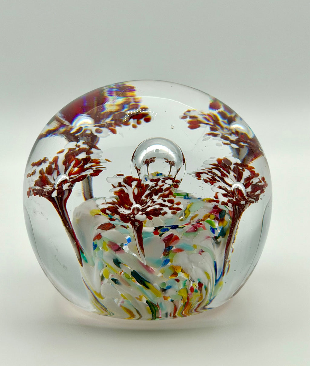Signed Blown Glass Paper Weight