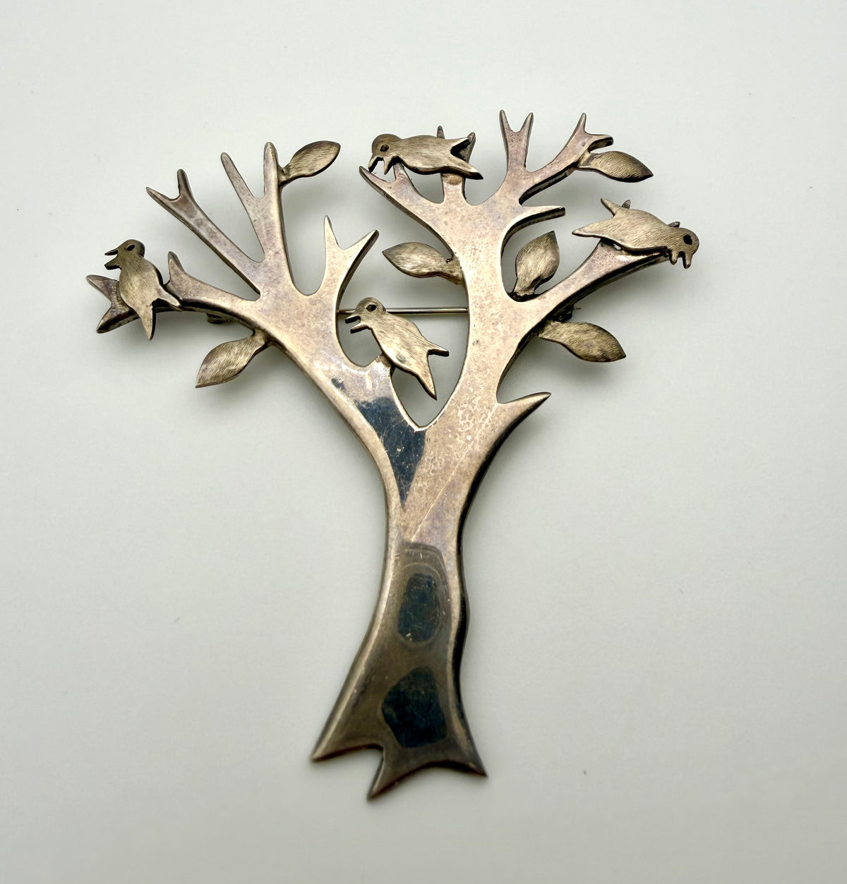 Sterling Silver Tree Of Life Brooch