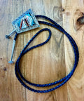 Navajo Indian Sterling Silver Bollo Tie #1