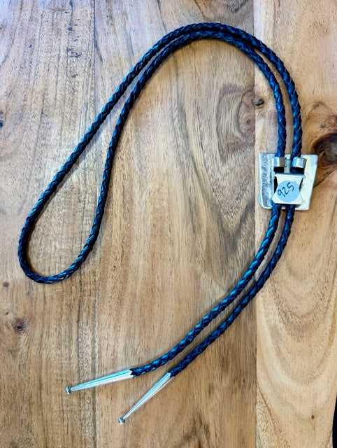 Navajo Indian Sterling Silver Bollo Tie #2