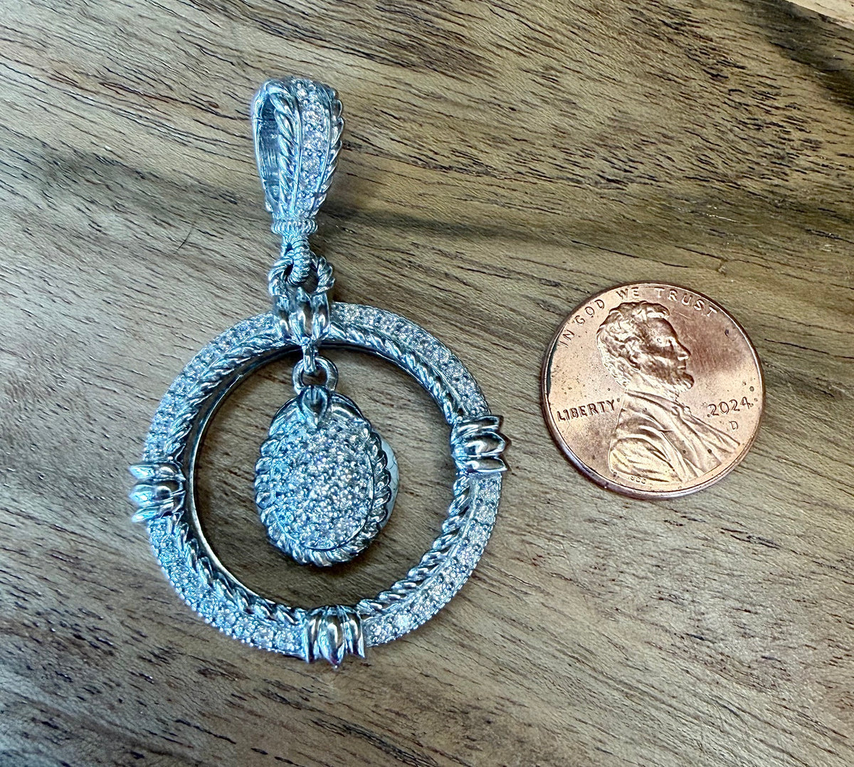 Judith Ripka Sterling Silver Pendant